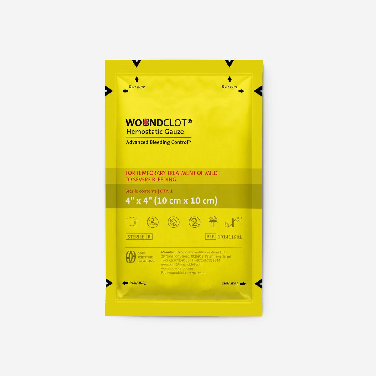 WoundClot EMS / 1st Responder Hemostatic Gauze